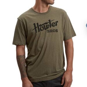 HOWLER BROS MENS HOWLER ELECTRICC STENCIL TSHIRT MEDIUM olive green size M